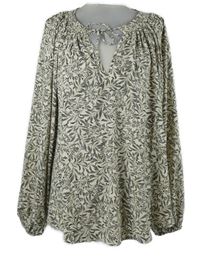 Dámská smetanovo-černá vzorovaná halenka H&M