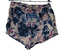 Dámské růžovo-tmavomodré vzorované plážové kraťasy Ergee 