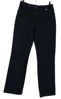 Dámské tmavomodré široké rifle Your Sixth Sence 