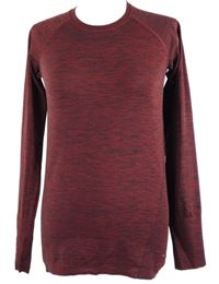 Pánské vínové melírované sportovní triko H&M
