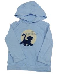 Světlemodrá lehká mikina se Simbou a kapucí Disney