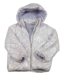 Barevná třpytivá zimní bunda s kapucí H&M