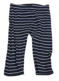 Tmavomodro-bílé pruhované lehké tepláky Next