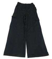 Černé široké cargo tepláky Y.F.K.