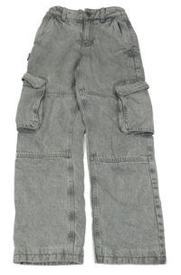 Šedé melírované podšité cargo rifle C&A