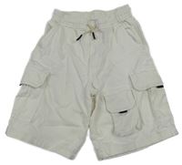 Smetanové cargo kraťasy Zara