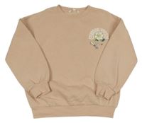 Růžovo-hnědá mikina s květinou M&S