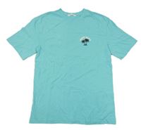 Světlemodré tričko s palmami H&M