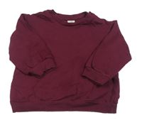 Vínová mikina H&M