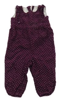 Lilkový puntíkatý kalhotový overal H&M
