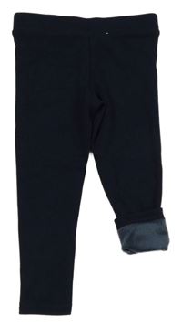 Tmavomodré zateplené legíny Primark