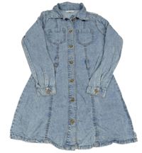 Světlemodré riflové košilové propínací šaty George