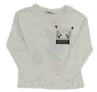 Bílé triko s Pikachu