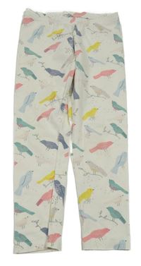 Bílé legíny s ptáčky John Lewis