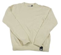 Smetanový svetr s nášivkou Retour