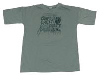 Břidlicové teplákové tričko s pavoukem a nápisy Y.F.K.