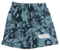 Modrošedé pyžamové kraťasy - Avengers Marvel