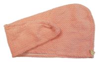 Růžový strukturovaný turban na vlasy