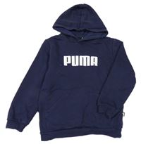 Tmavomodrá mikina s kapucí Puma