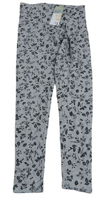 Šedé melírované legíny s listy Primark