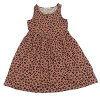 Starorůžové bavlněné šaty se vzorem H&M