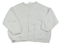 Bílý propínací svetr Zara