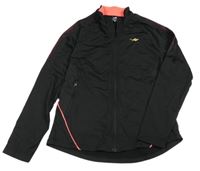 Černá propínací sportovní mikina s logem Lescon 