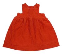 Červené manšestrové šaty Mothercare 