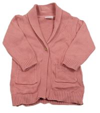 Růžový propínací svetr So Cute 