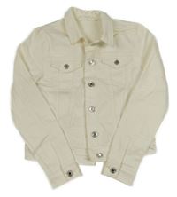 Smetanová riflová crop bunda H&M