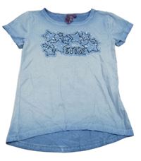 Světlemodré tričko s hvězdičkami z flitrů Millionx