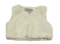 Smetanová kožešinová podšitá vesta Primark