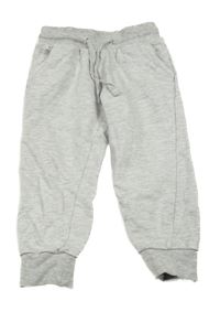 Šedé melírované tepláky 