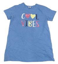 Modré tričko s nápisem Y.F.K.