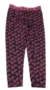 Černo-růžové legíny s Barbie George 