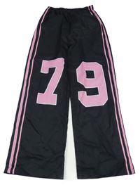 Černé culottes kalhoty s číslem 