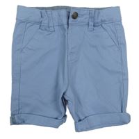 Světlemodré plátěné chino kraťasy Primark 