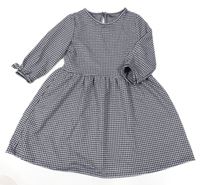 Černo-bílé kostkované šaty Little kids