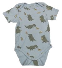 Světlemodré body s dinosaury C&A