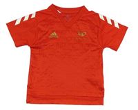 Červený funkční fotbalový dres Adidas