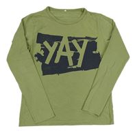 Khaki triko s nápisem name it.