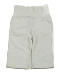 Bílé sametové tepláky s medvídkem Steiff