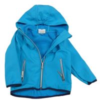 Modrá softshellová bunda s kapucí Topomini
