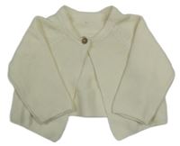 Smetanový propínací svetr George