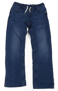 Tmavomodré teplákové rifle dopodopo