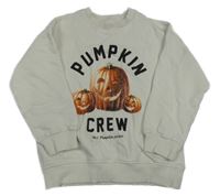 Smetanová mikina s dýněmi a nápisy F&F