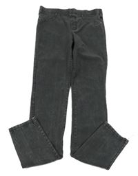 Tmavošedé džegíny H&M