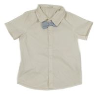 Bílá košile s modrým motýlkem SHEIN