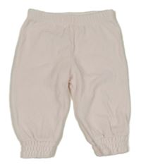 Světlerůžové sametové tepláky 