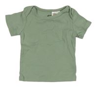 Olivové tričko H&M